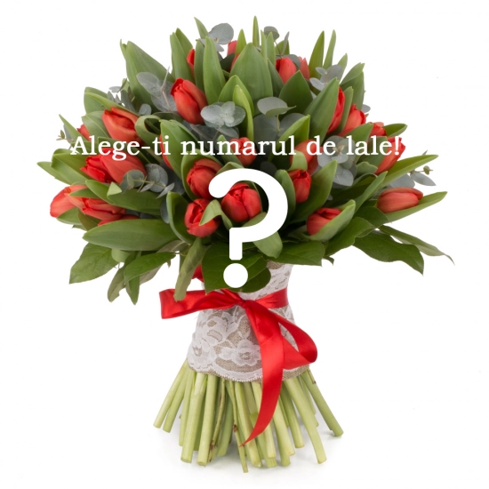 Buchet din lalele in orice numar sau culoare